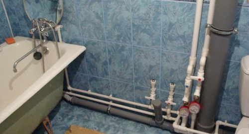 Замена разводки в ванне. Брянск