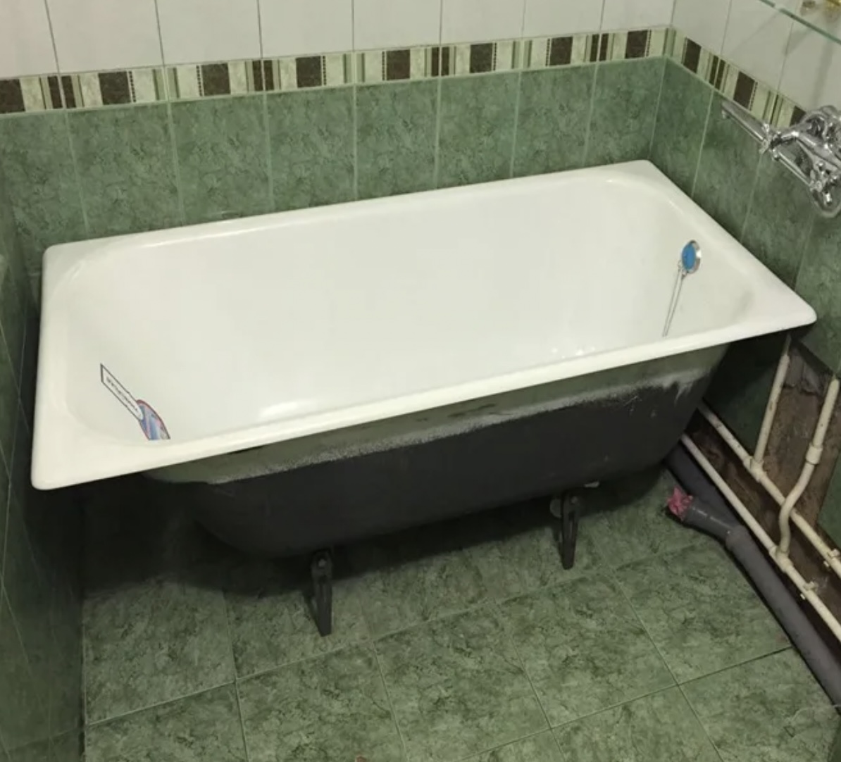 Монтаж стальной ванны Установка стальной ванны