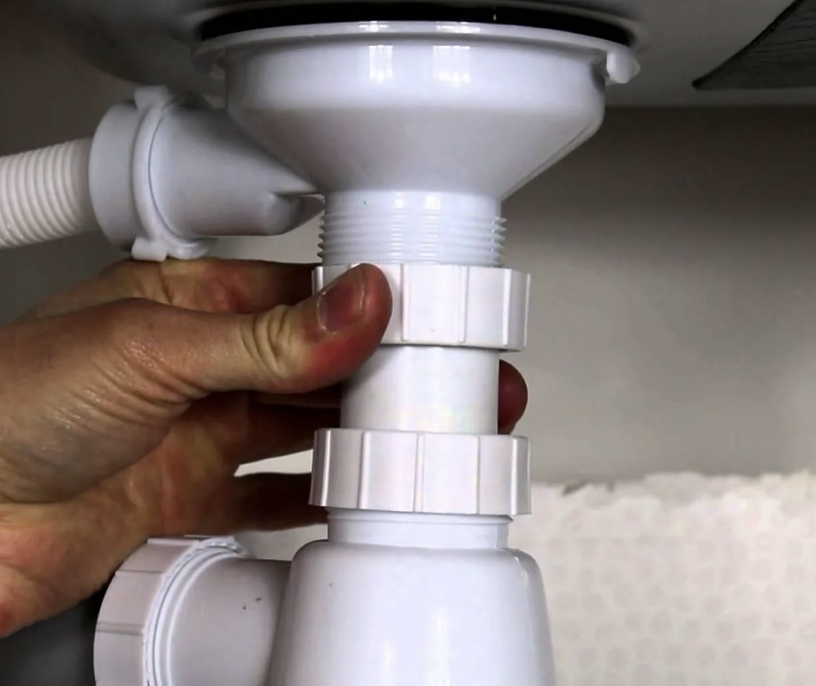 монтаж сифона раковины установка сифона раковины